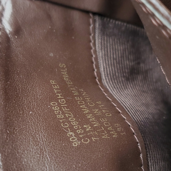 Cliffs by White Mountain Brown Faux Leather Mid Calf Fighter Boot 7.5 NWOT - Picture 3 of 7